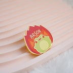 Cute Cartoon Arson Frog Enamel Pin