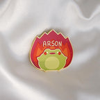 Cute Cartoon Arson Frog Enamel Pin