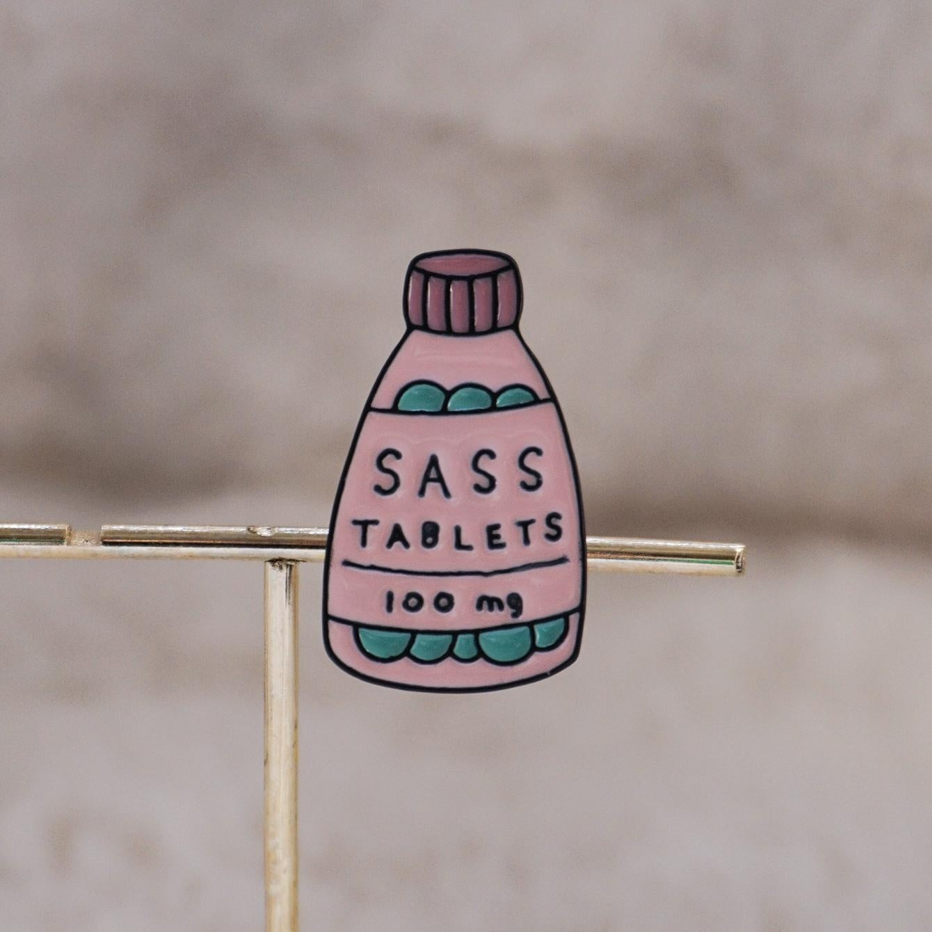 Sass Tablets Enamel Pin
