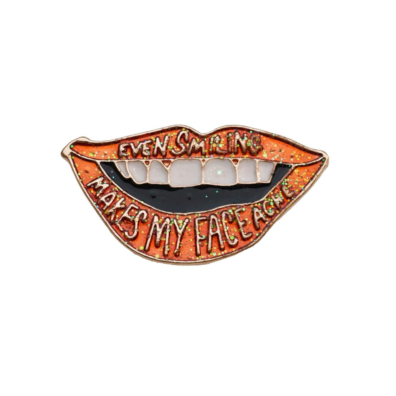 Lips Pin - Glitter Pin