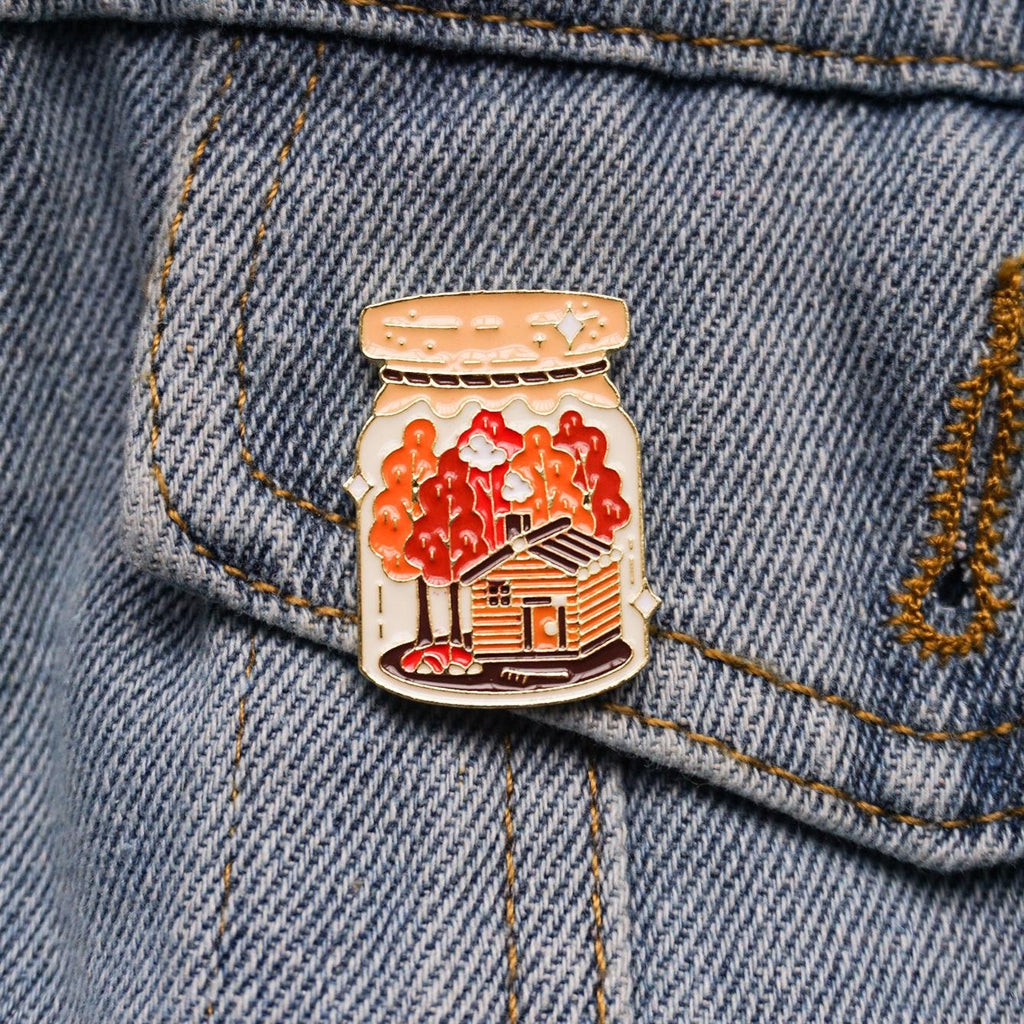 Jar of Autumn Soft Enamel Pin