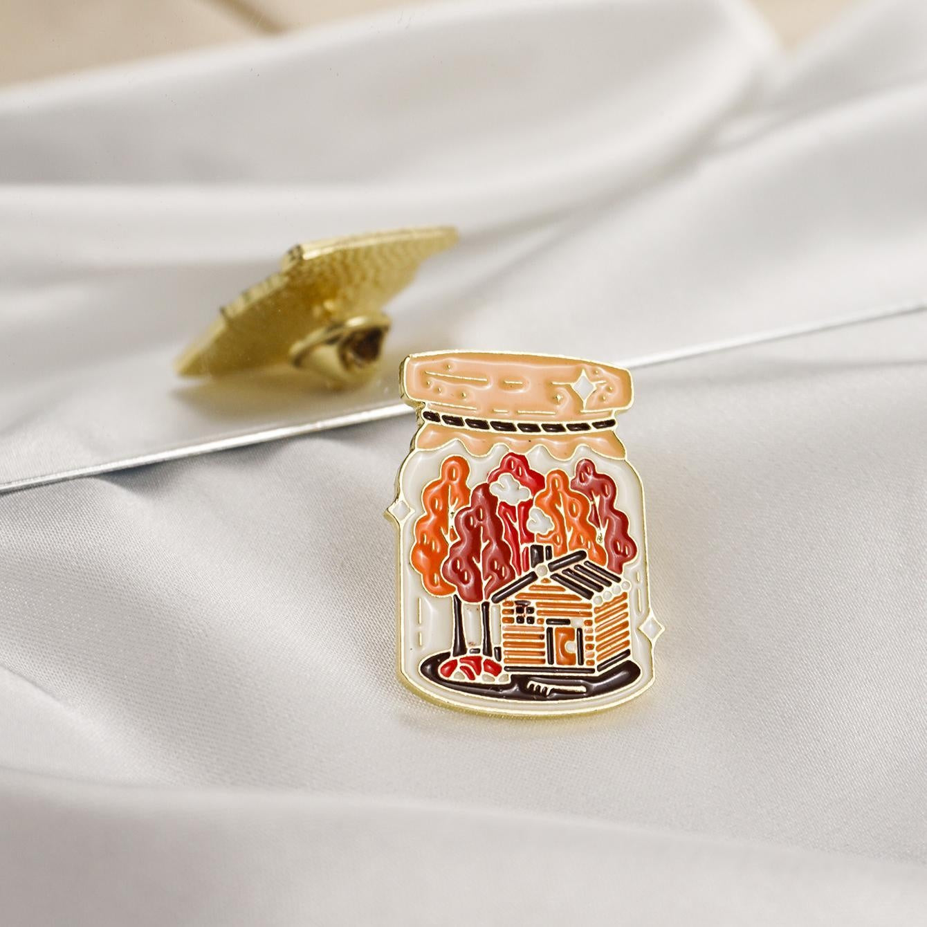 Jar of Autumn Soft Enamel Pin