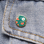 Tiny Love Chameleon Hard Enamel Pin