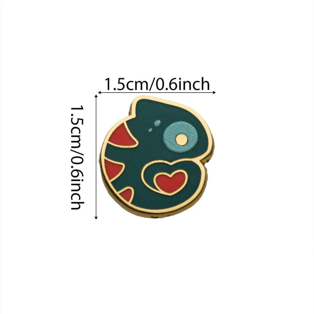 Tiny Love Chameleon Hard Enamel Pin