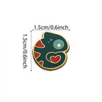 Tiny Love Chameleon Hard Enamel Pin