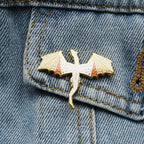 Orange Dragon Hard Enamel Pin