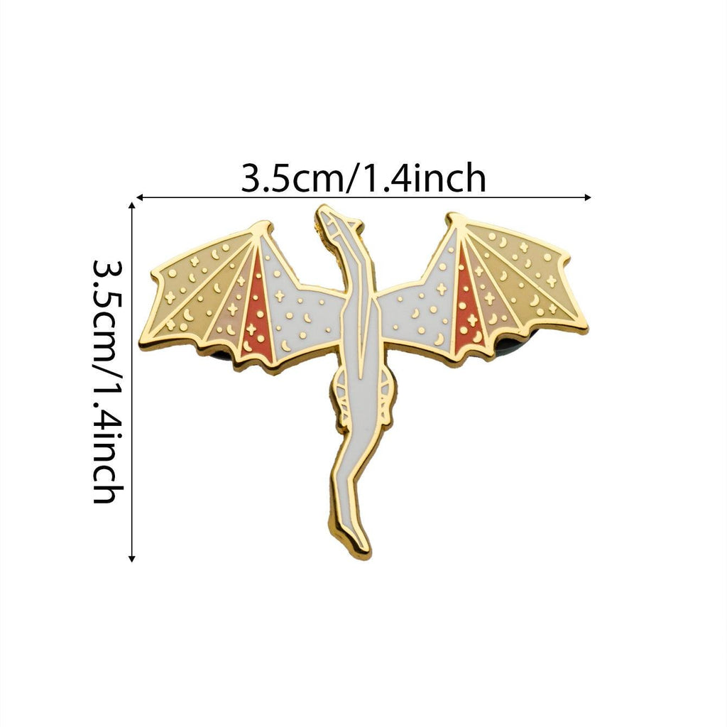 Orange Dragon Hard Enamel Pin