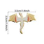 Orange Dragon Hard Enamel Pin