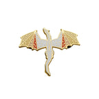 Orange Dragon Hard Enamel Pin