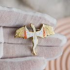 Orange Dragon Hard Enamel Pin