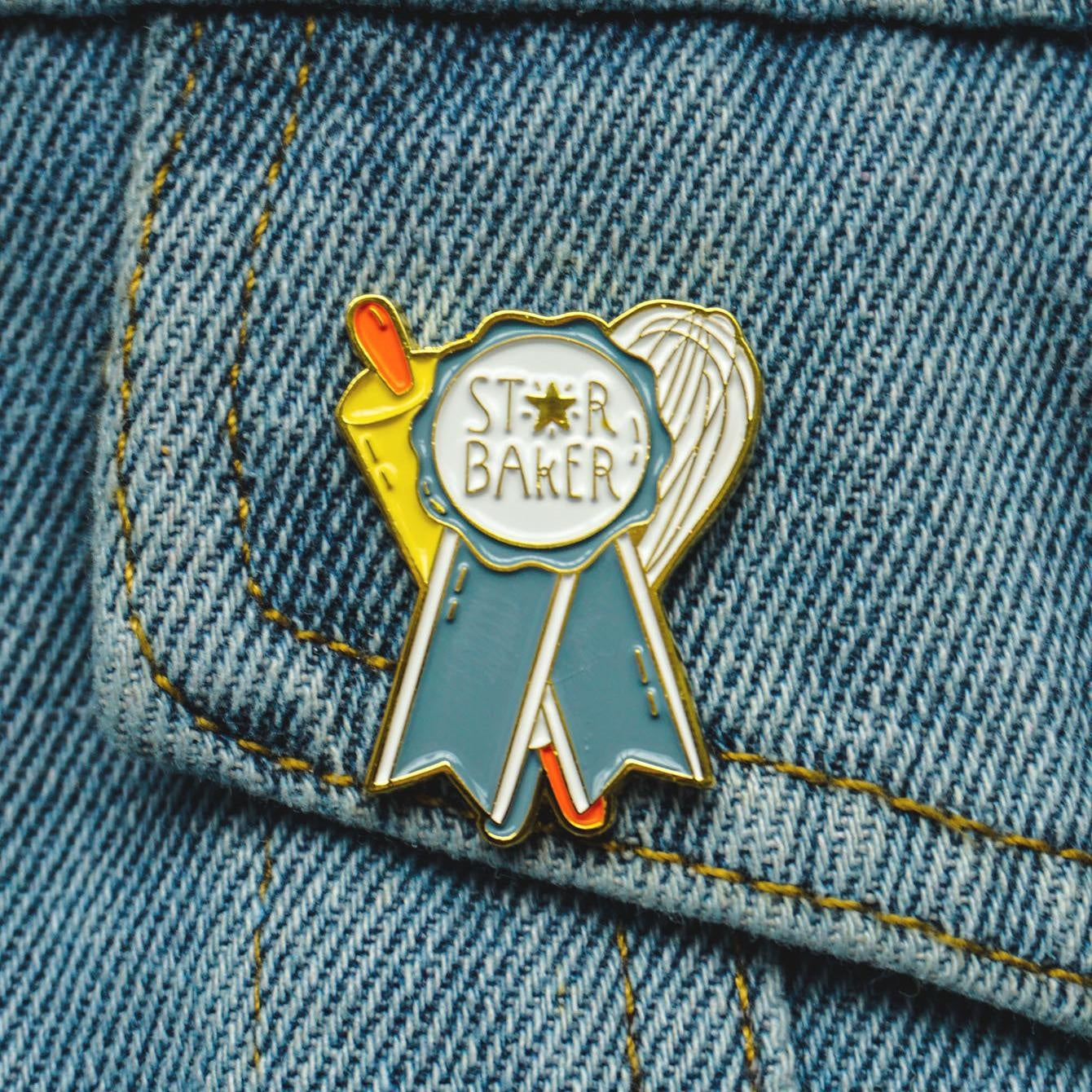 Star STARBAKER Soft Enamel  Pin