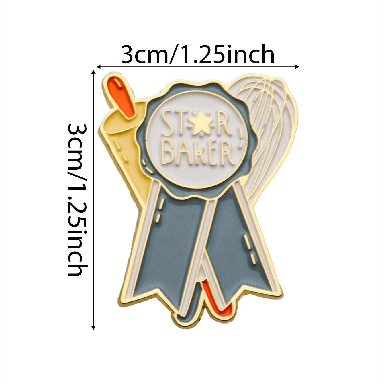 Star STARBAKER Soft Enamel  Pin