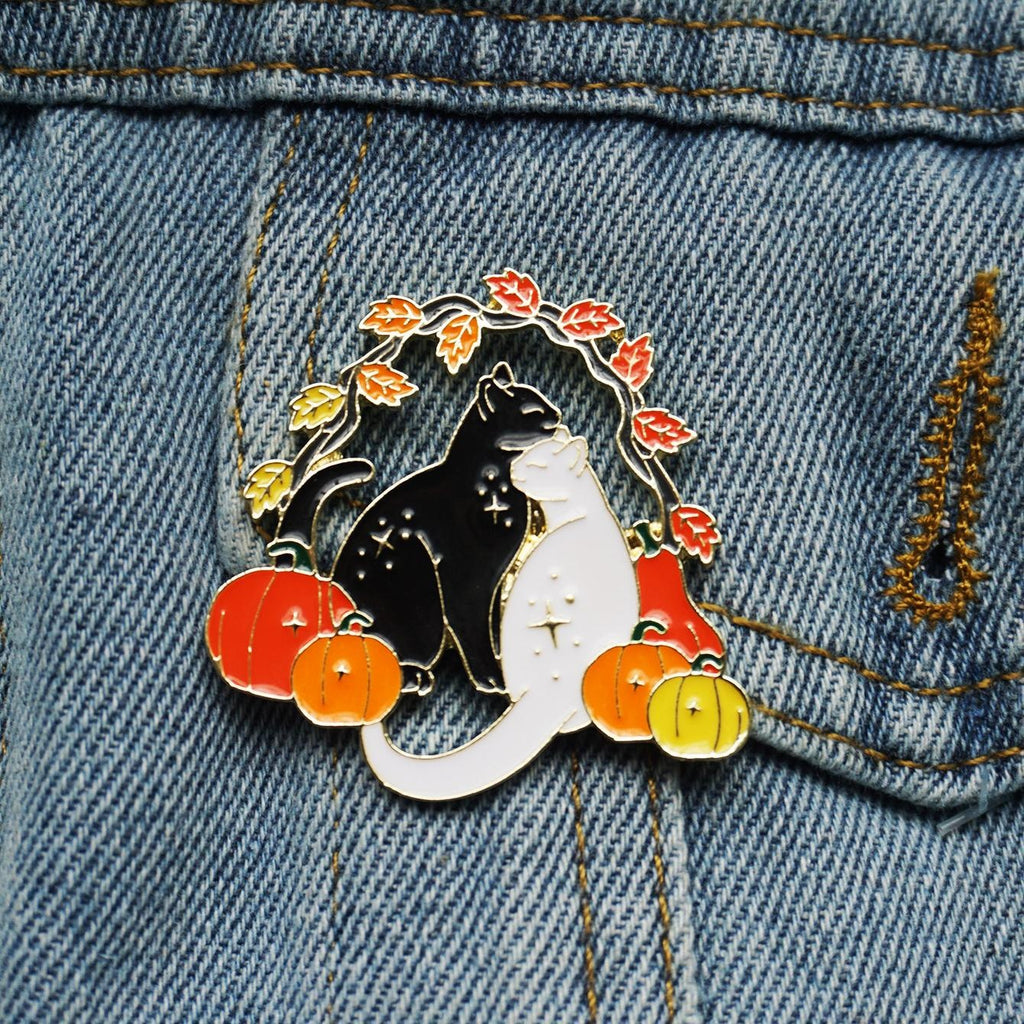 Pumpkin Cats Soft Enamel Pin