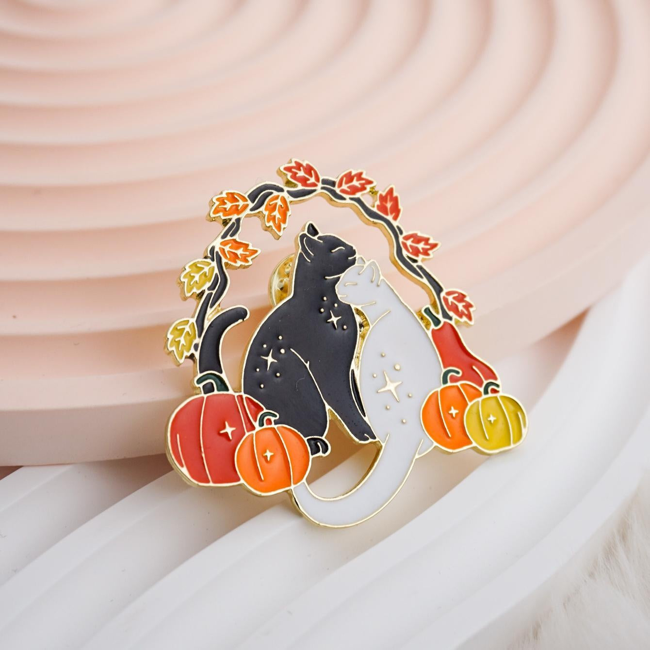 Pumpkin Cats Soft Enamel Pin
