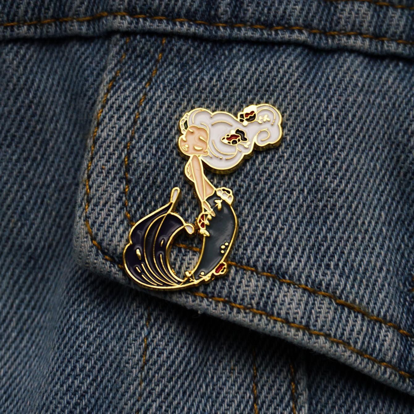 Cute Mermaid Soft Enamel Pin