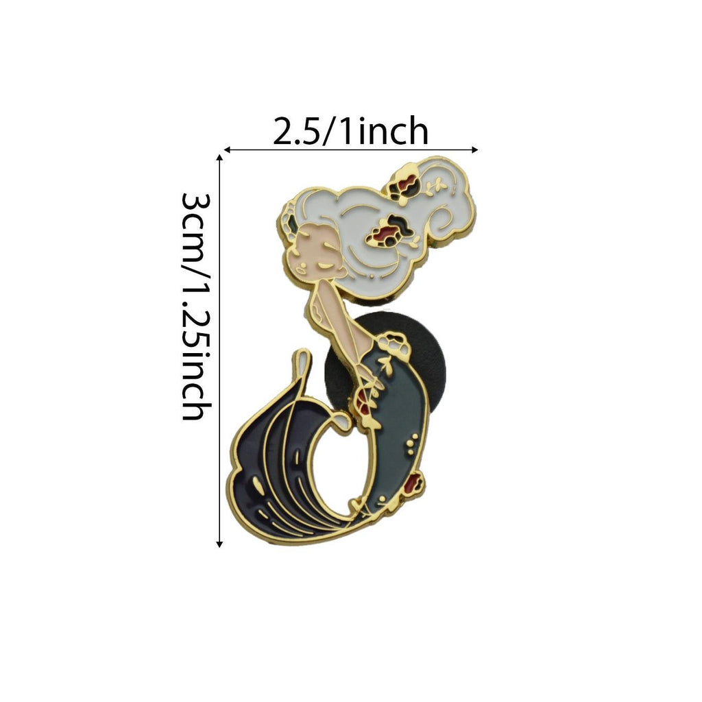 Cute Mermaid Soft Enamel Pin