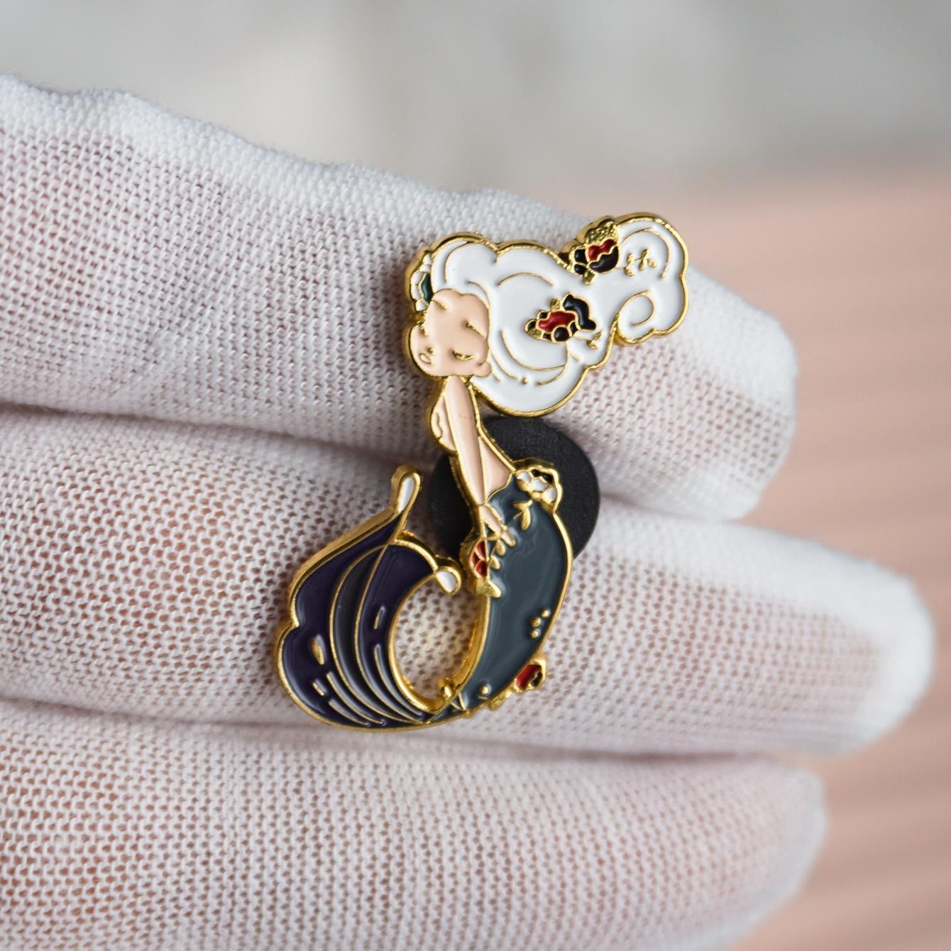 Cute Mermaid Soft Enamel Pin