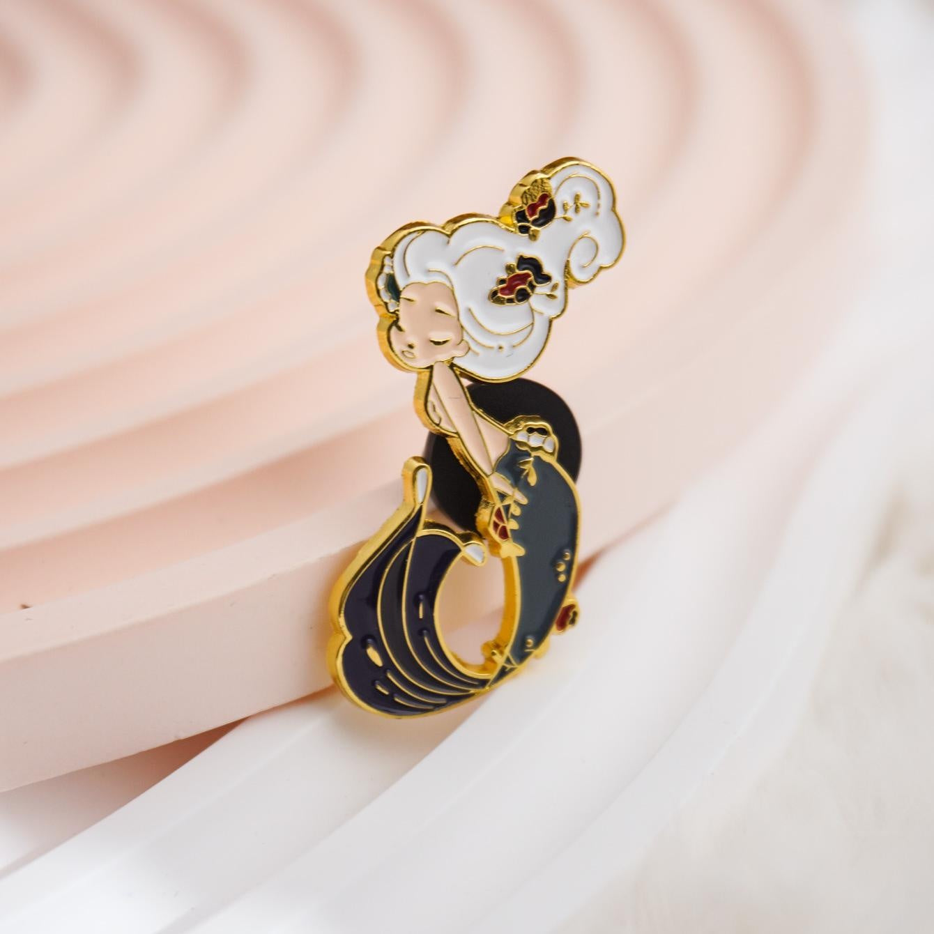 Cute Mermaid Soft Enamel Pin