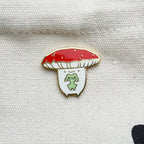 Mushroom and Froggo Hard Enamel Pin