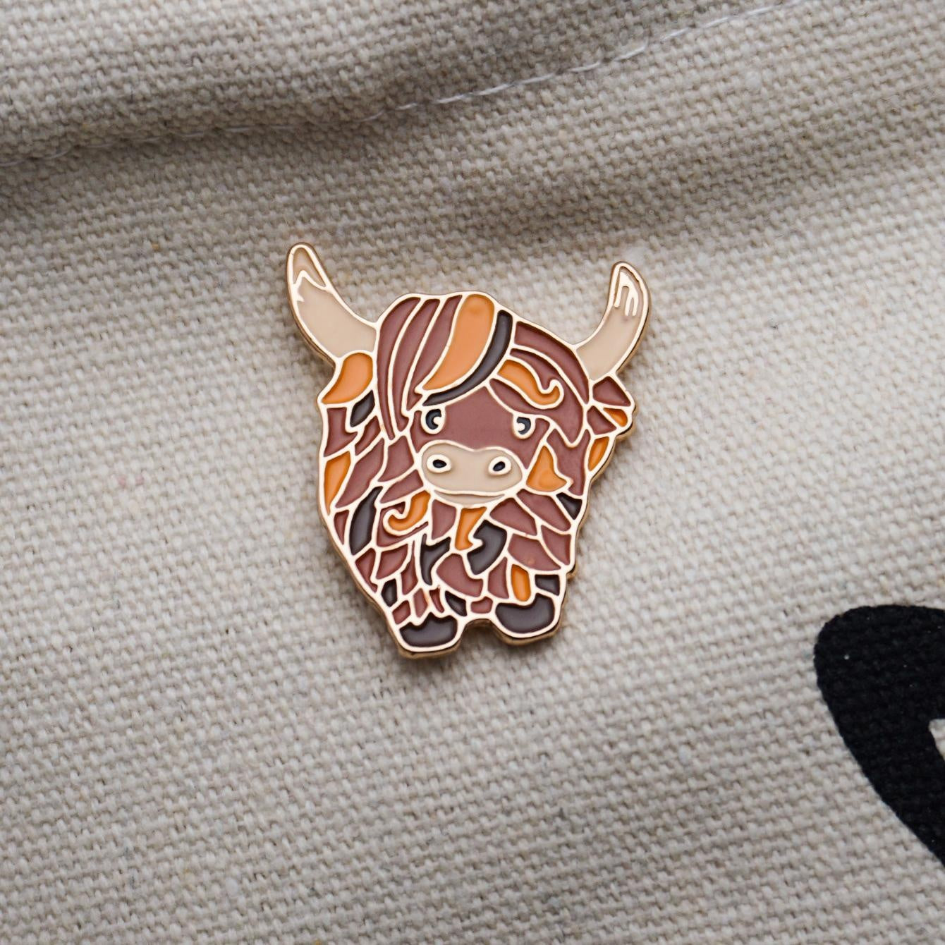 Bull Soft Enamel Pin