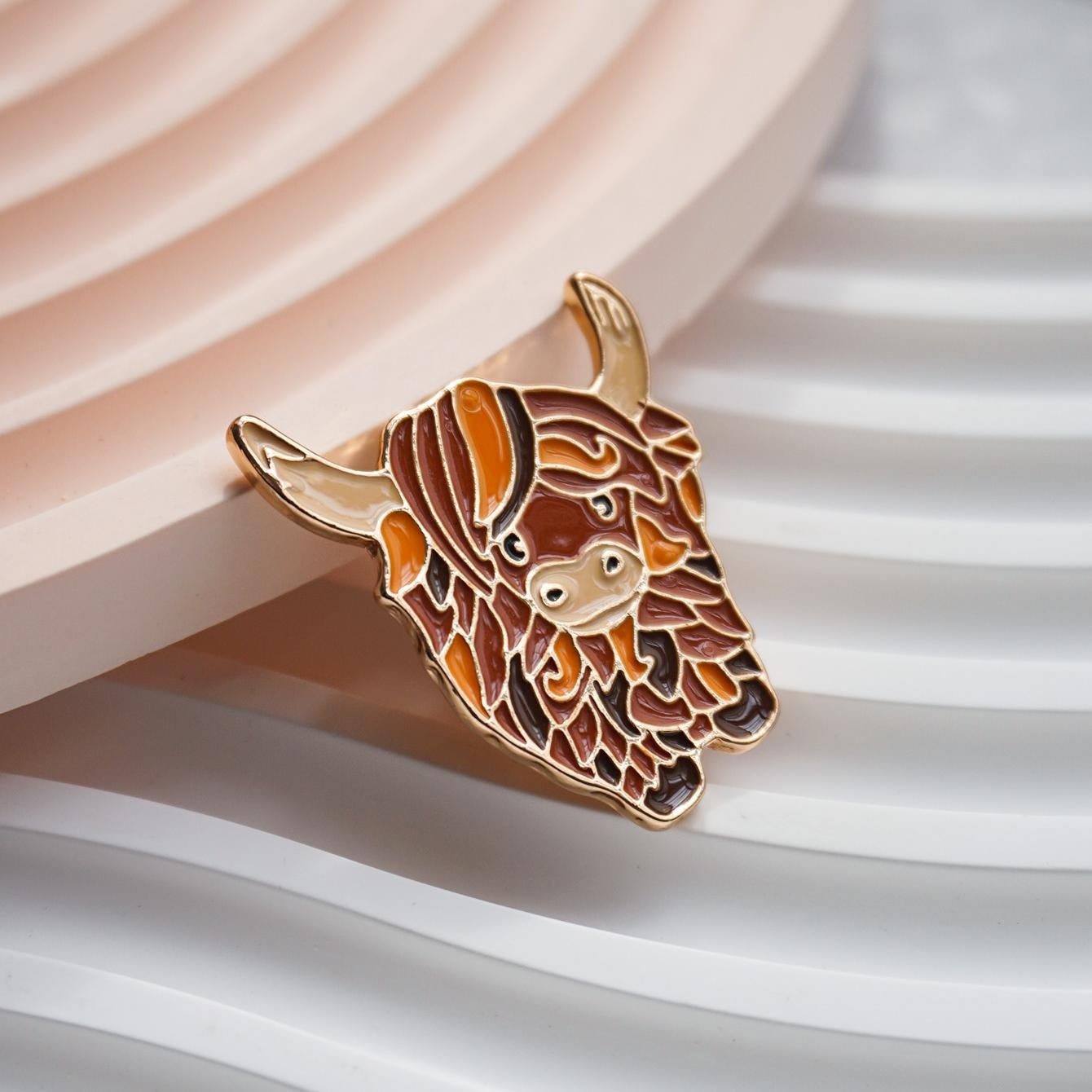 Bull Soft Enamel Pin