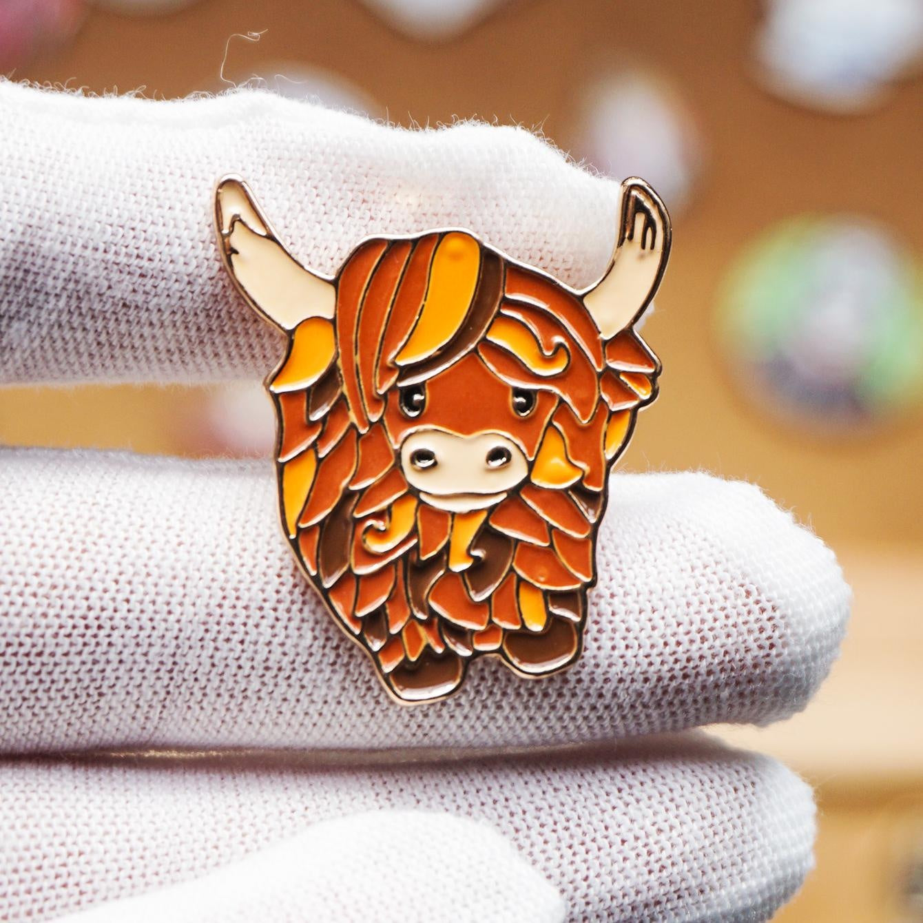 Bull Soft Enamel Pin
