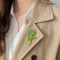 Forget-Me-Not Flower Enamel Brooch Pin