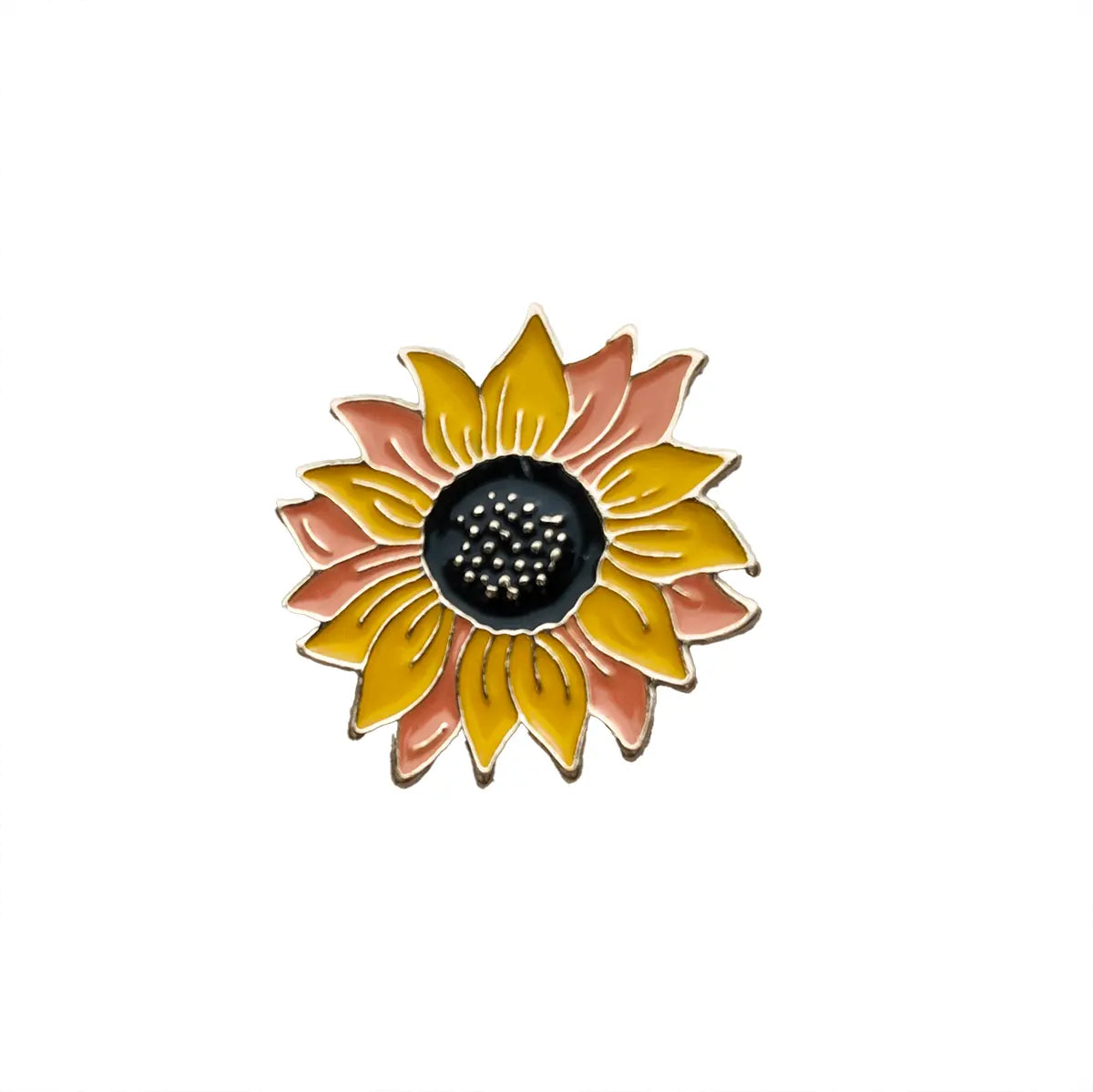 Vibrant Sunflower Enamel Brooch
