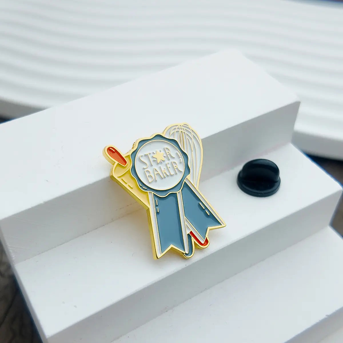 Star Baker Enamel Brooch