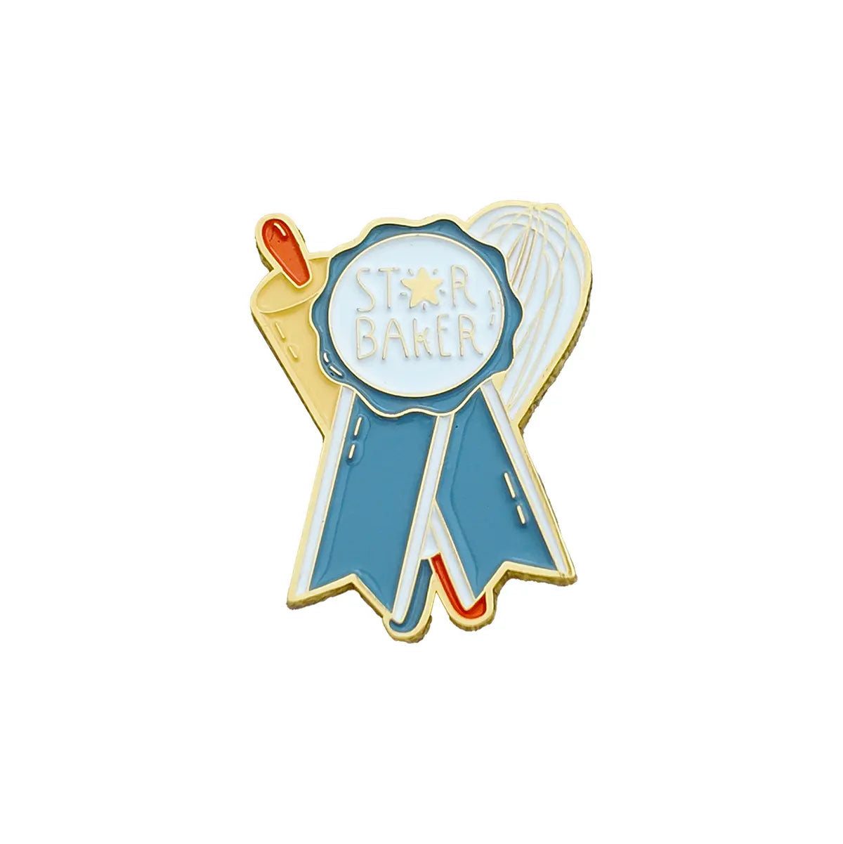 Star Baker Enamel Brooch