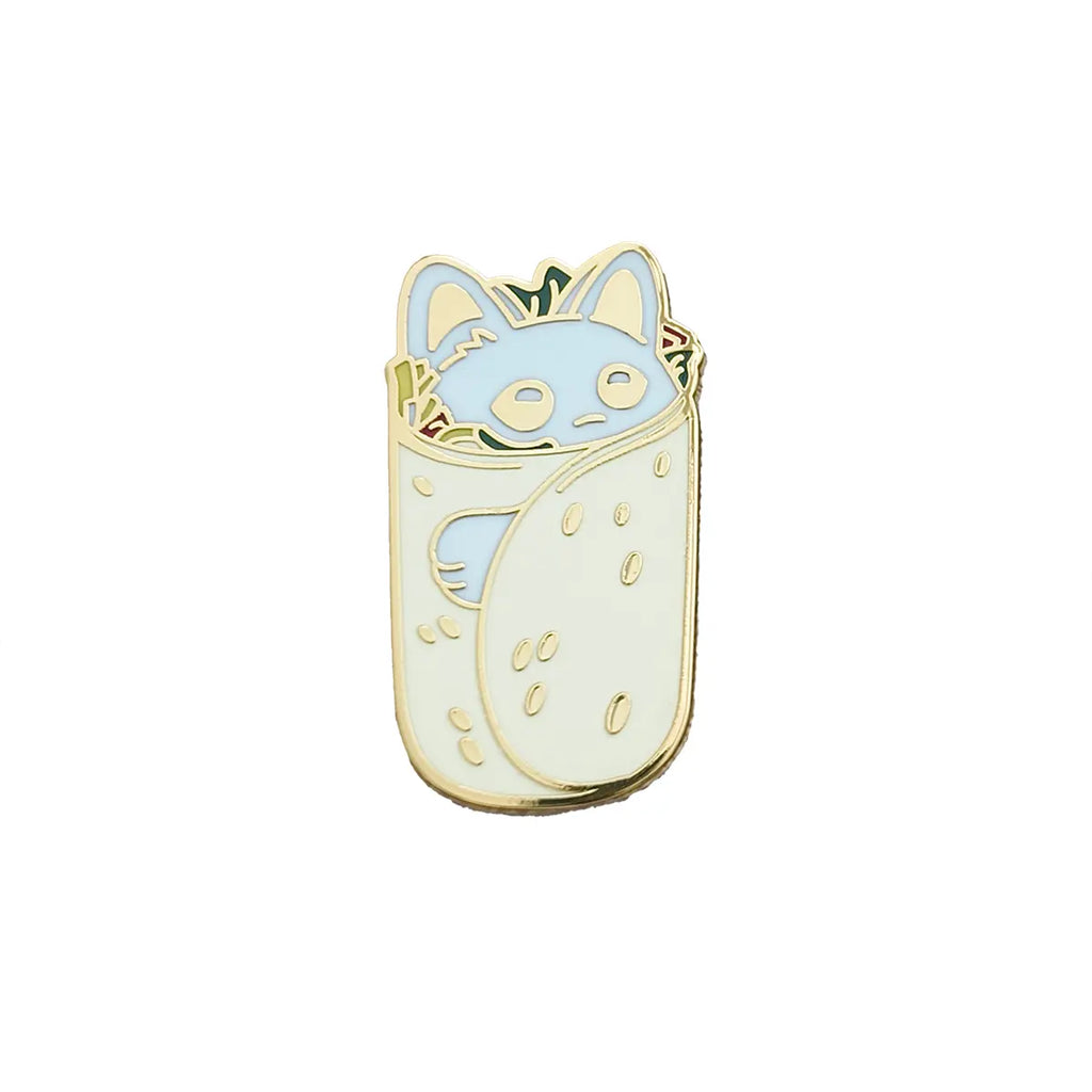Cute Cat Burrito Enamel Pin