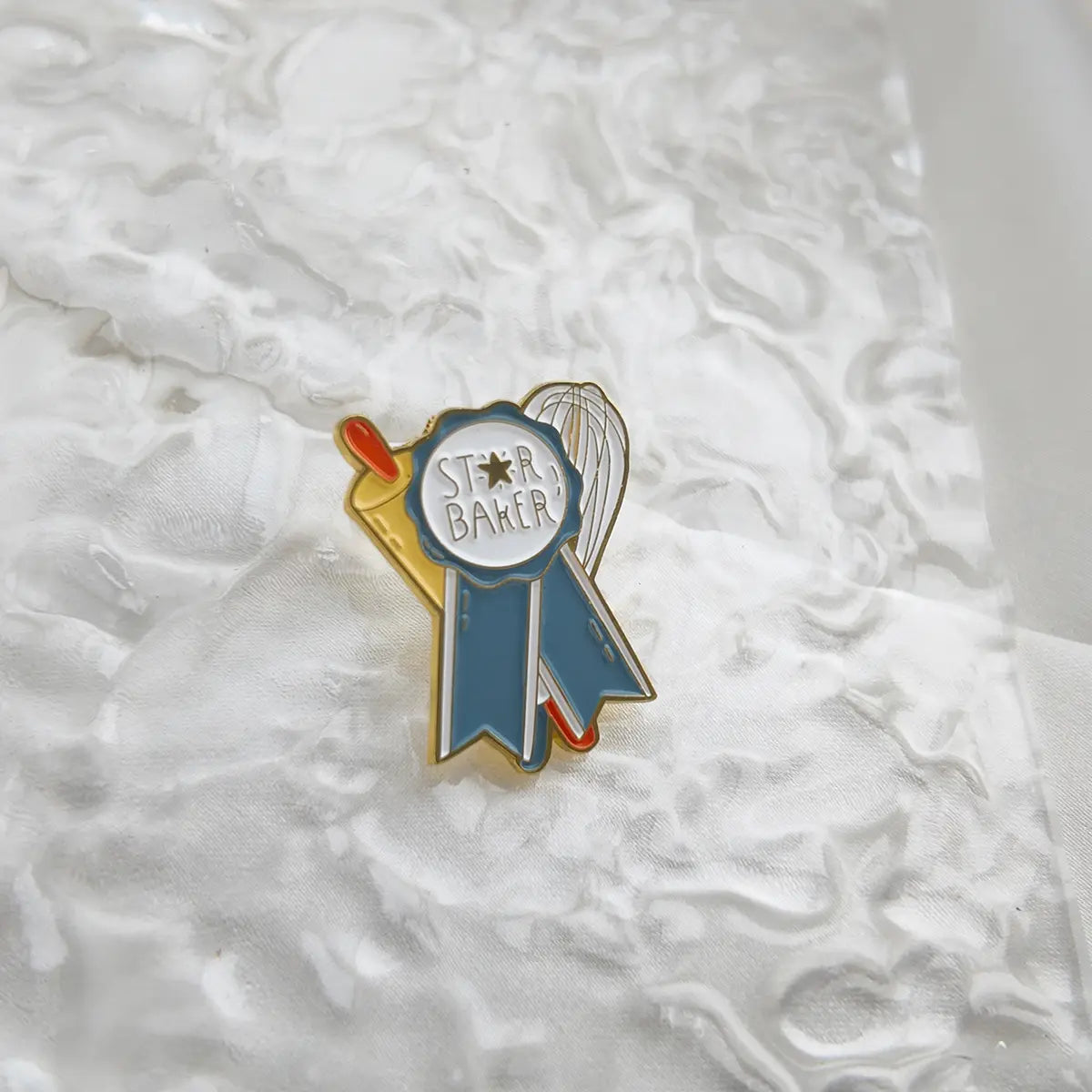 Star Baker Enamel Brooch