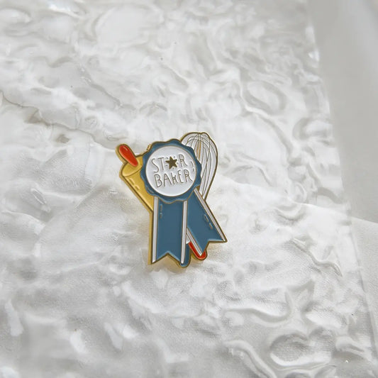 Star Baker Enamel Brooch