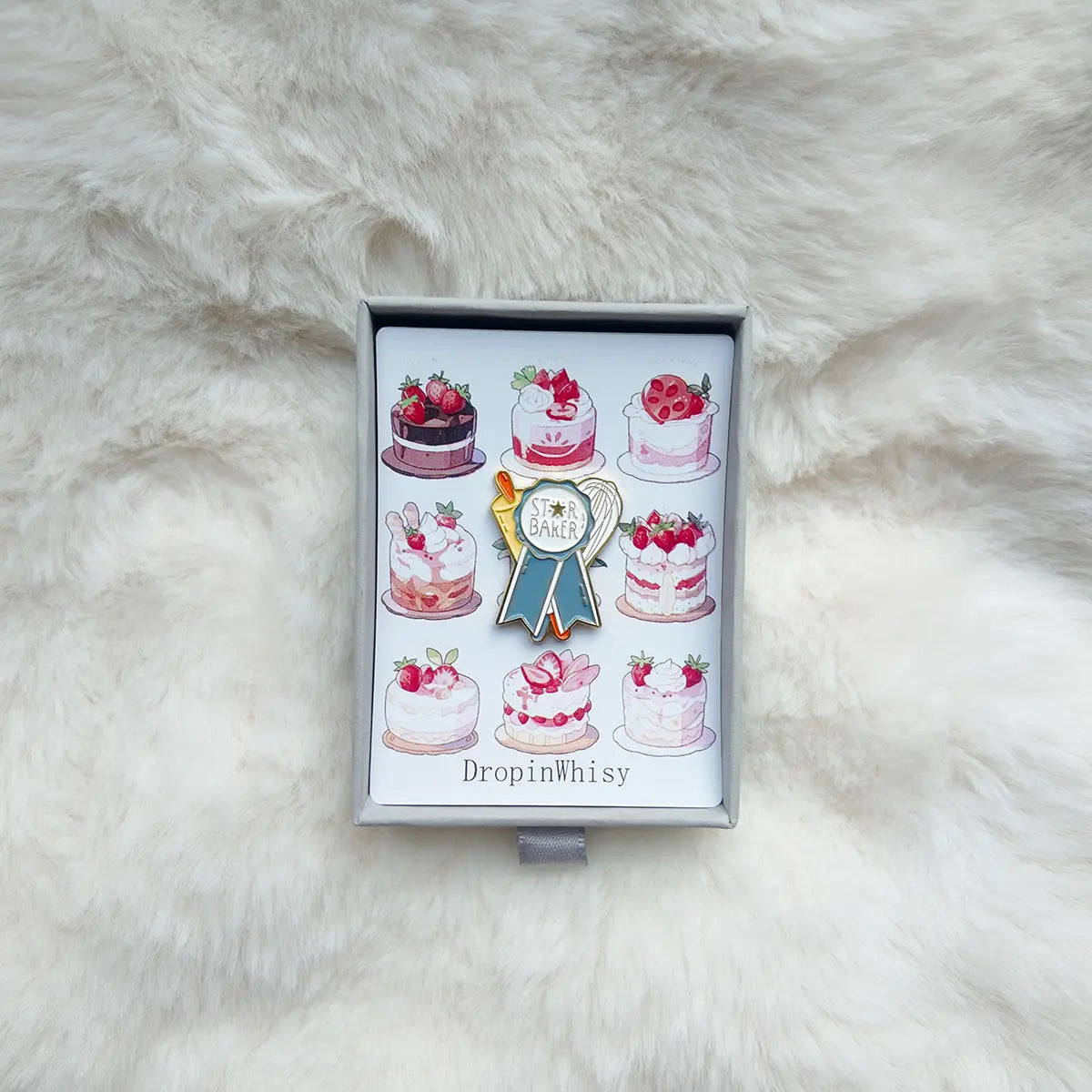 Star Baker Enamel Brooch