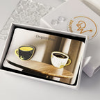 Coffee Cup Enamel Brooch Pin Set
