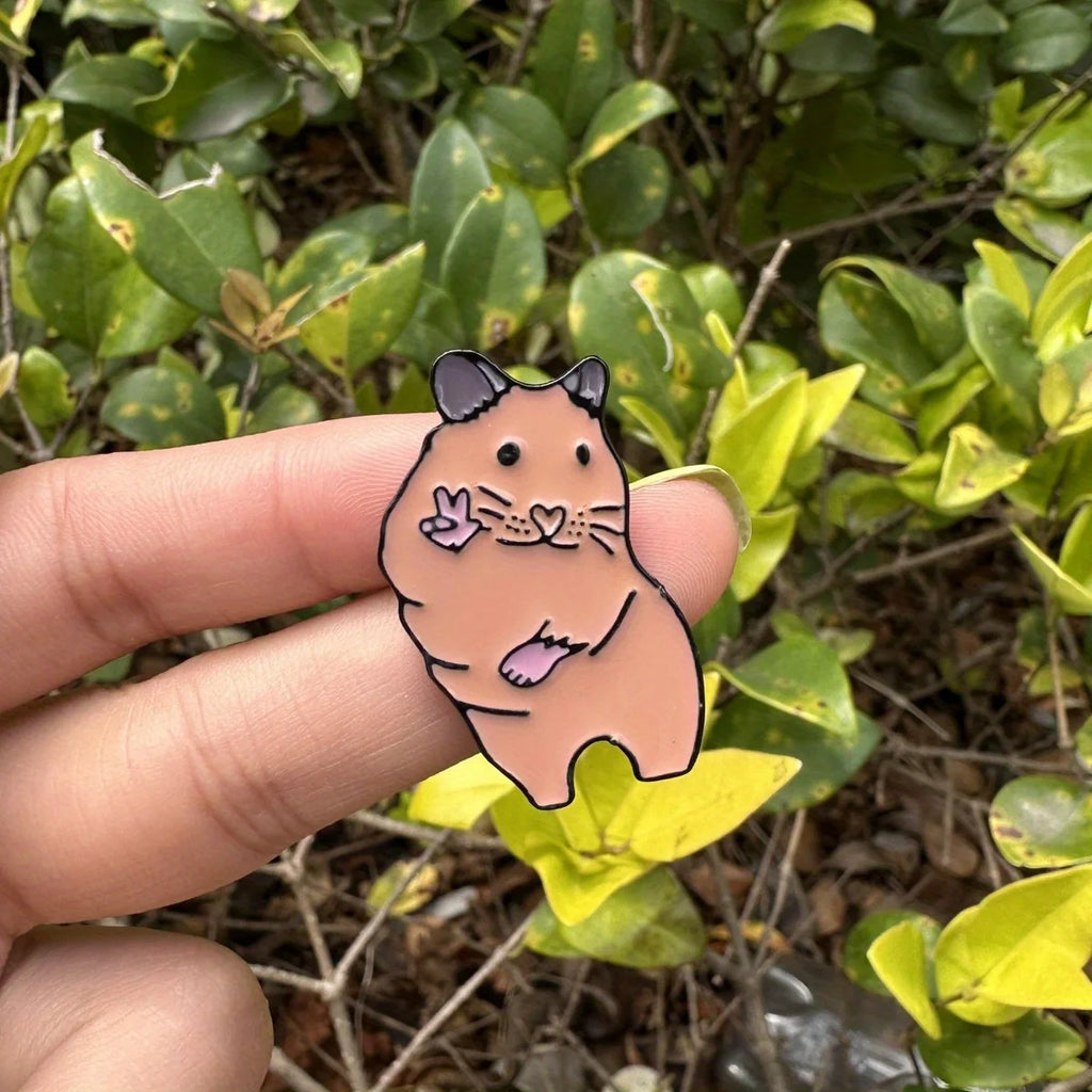 Cute Hamster Ye Soft Enamel Pin