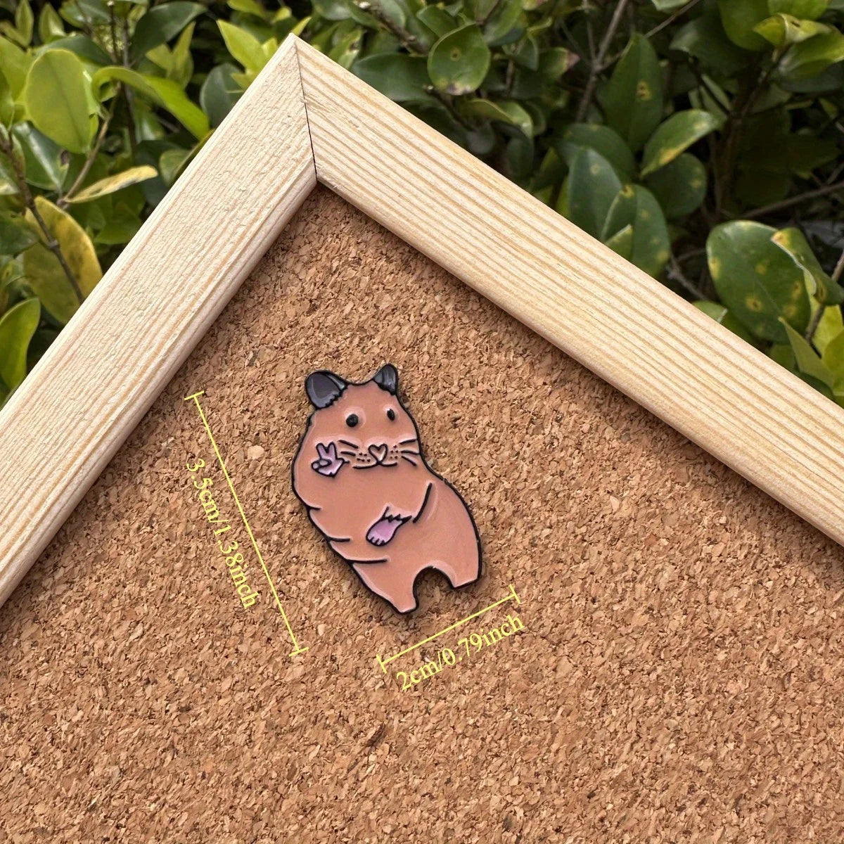 Cute Hamster Ye Soft Enamel Brooch