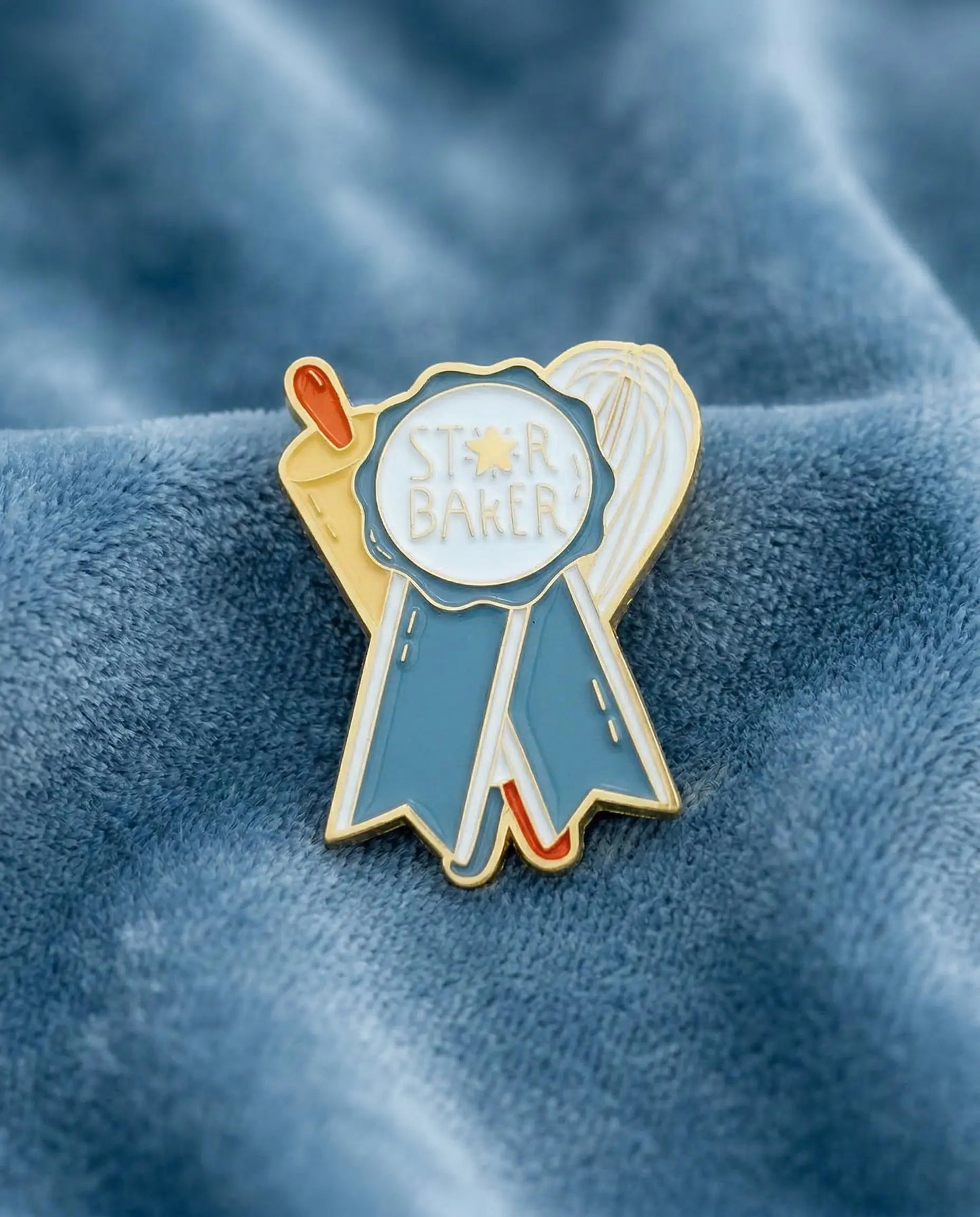 Star Baker Enamel Brooch