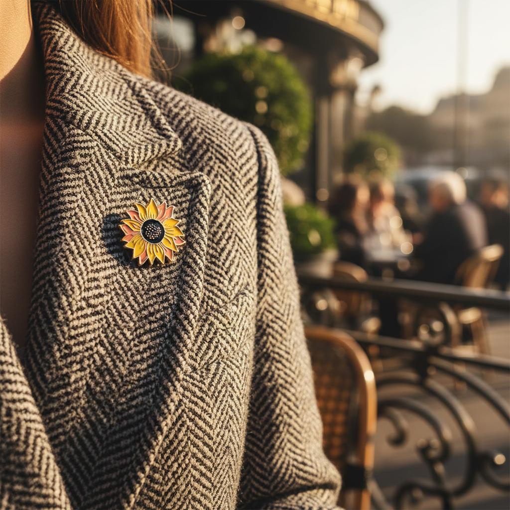 Vibrant Sunflower Enamel Pin